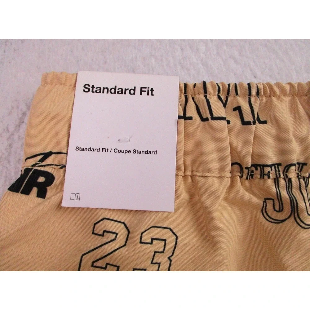 NWT Air Jordan Flight MVP Shorts Mens M Gold Black Signature Basketball Athletic